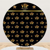 Lofaris Gold Vip Red Carpet Event Party Custom Circle Backdrop